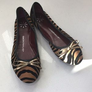 Animal print ballet flats size 8.5